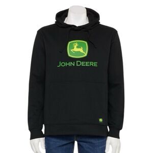 John Deere Core Graphic Logo Hoodie Black- Size XXL